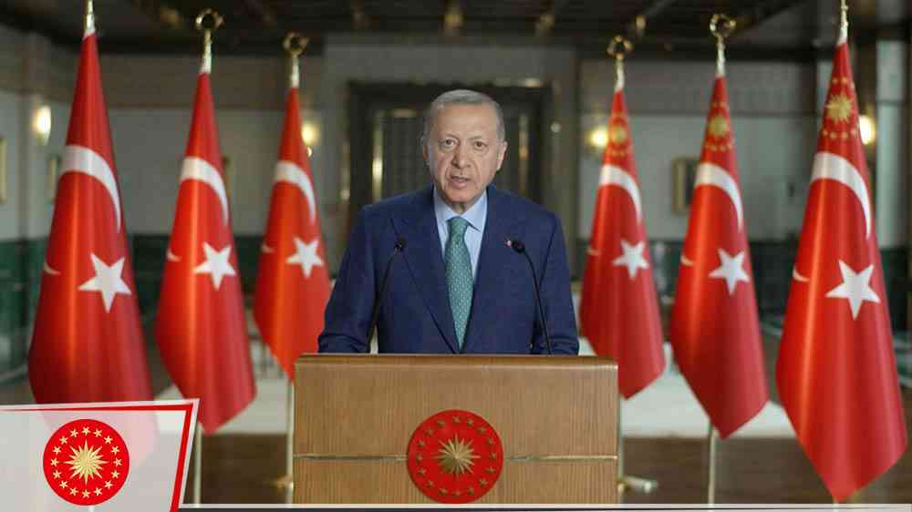Cumhurbaşkanı Erdoğan, Pakistan MİLGEM 3. Gemisi’nin suya indirilme törenine video mesaj gönderdi