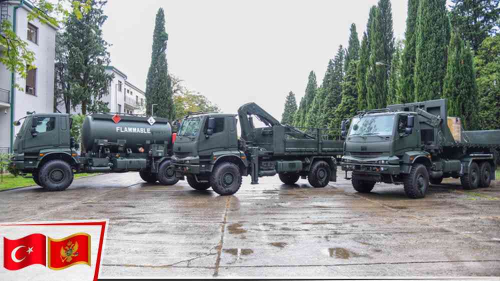 Türkiye’den Karadağ’a askeri araç hibesi