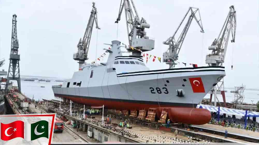 Pakistan MİLGEM Projesi’nin 4. gemisi denize indirildi